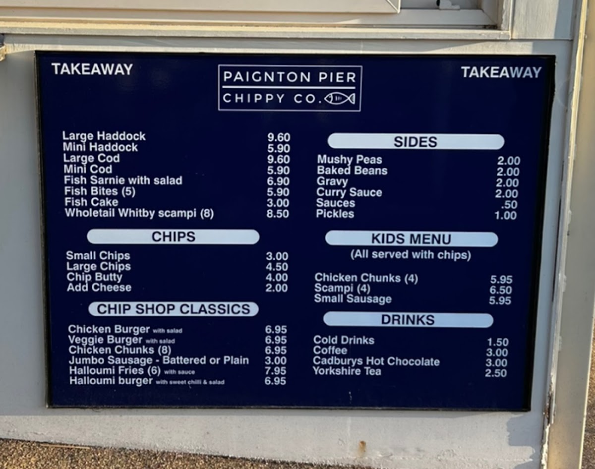 Paignton Pier Chippy Co. Menu - Image 2